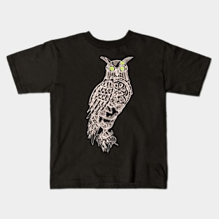 Steampunk Owl Kids T-Shirt